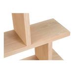 Close-up of Miri Small Shelf showing wood texture and vertical panels meeting horizontal shelves