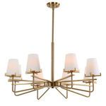 Product Image 9 for Lassen 8 Light Brass Chandelier from Uttermost