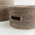 Product Image 4 for Burma Rattan Round Lidded Boxes, Set Of 2 from Napa Home And Garden