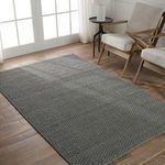 Product Image 5 for Windcroft Handmade Contemporary Solid Gray Rug - 6' x 9' from Jaipur 