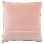 Bryn Solid Blush/ Gray Throw Pillow image 2