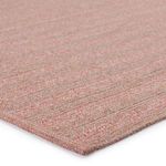 Close-up corner view showing braided texture and rose taupe poly blend fibers