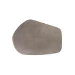 Top view showing the irregular, organic shape and textured graphite finish of the table surface