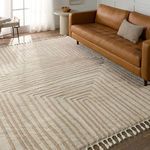 Product Image 5 for Fantana Modern Striped Ivory/ Beige Rug - 18" Swatch from Jaipur 