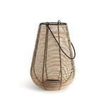 Product Image 2 for Natural Lantern Iron & Bamboo Dia 9.5" from BIDKHome
