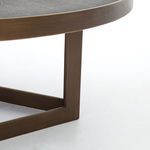 Product Image 2 for Shagreen Round Coffee Table Antique Brass from Four Hands