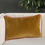 Product Image 3 for Lyla Solid Gold/ Cream  Lumbar Pillow from Jaipur 