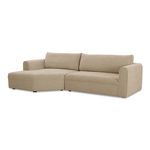 Madrid sectional shown in angled side view highlighting chaise connection and armrest