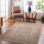 Product Image 3 for Naila Vintage-Inspired Woven Rust / Beige - 2'7" x 4' from Surya