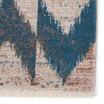 Product Image 4 for Zevi Chevron Blue/ Beige Rug from Jaipur 