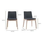 Product Image 11 for Deco Oak Dining Chair, Set of 2 from Moe's