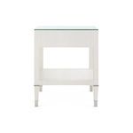Product Image 3 for Morris 1-Drawer Side Table with Glass Top Sand White from Villa & House