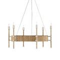 Product Image 10 for Monzie 6-Light Rattan Rope Chandelier from Currey & Company