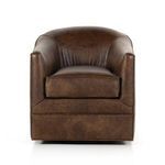 Product Image 13 for Quinton Round Arvada Cigar Leather Swivel Accent Chair  from Four Hands