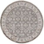 Product Image 1 for Theodora Hand-Knotted Medium Gray / Slate Rug - 8' Round from Surya