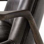 Product Image 17 for Braden Wood-Framed Black Leather Accent Chair from Four Hands