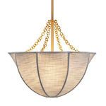 Product Image 8 for Aire Small Pale Blue Linen Chandelier from Jamie Young