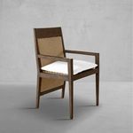 Product Image 20 for Savannah Aluminum Oak/Raffia Arm Chair from Summer Classics