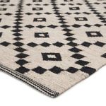 Product Image 3 for Flat Weave Durable Wool Ivory/Black Area Rug from Jaipur 