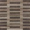 Rectangular Silas rug in mocha and champagne tones with geometric pattern of horizontal and vertical blocks