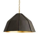Product Image 1 for Ireland Graphite Leather Pendant from Arteriors