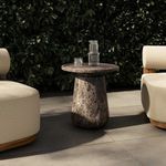 Product Image 2 for Claire Outdoor End Table - Veined Brown Concrete from Four Hands