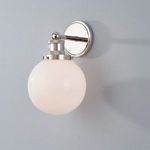 Product Image 5 for Beverly Silver Frosted Glass Sphere Wall Sconce from Mitzi