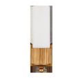Bryce Bath Wall Sconce showing more matte appearance of white cylindrical diffuser
