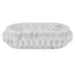 Product Image 4 for Oval Marble Tray With Carved Edges from Worlds Away