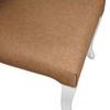 Product Image 4 for Round Back Dining Chair With Matte White Lacquer Legs Upholstered from Worlds Away
