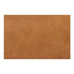 Detailed close-up of natural tan leather texture on Devlin chair upholstery