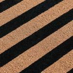 Product Image 1 for Striped Black and Natural 24x57 Doormat from Classic Home