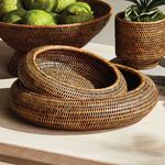 Product Image 4 for Burma Rattan Shallow Display Bowls, Set Of 2 from Napa Home And Garden