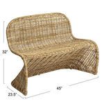 Product Image 3 for Seaside Rattan Dining Chair Set of 2 from Creative Co-Op