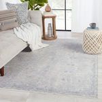 Product Image 4 for Larkin Floral Light Gray/ Beige Rug from Jaipur