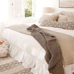 Product Image 4 for Gathered White Linen King Bed Skirt from Pom Pom at Home
