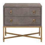 Product Image 1 for Strand Shagreen 2-Drawer Nightstand from Essentials for Living