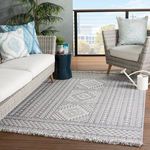 Product Image 8 for Inayah Indoor / Outdoor Tribal Gray / Light Gray Area Rug from Jaipur 