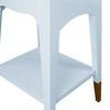Product Image 4 for Patti Tapered Leg One Drawer Side Table With Antique Brass Foot Caps from Worlds Away
