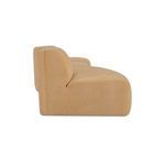 Side profile of Naomi sectional emphasizing thick seat cushions and rounded edges
