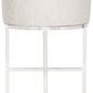 Charley Barrel Base Stool rear view highlighting rounded backrest and chrome frame structure