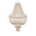 Slightly higher angle showing curvature and shell layering on the chandelier body