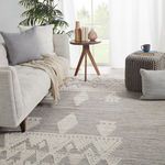 Product Image 2 for Torsby Hand-Knotted Tribal Gray/ Ivory Rug from Jaipur 