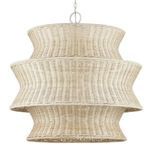 Product Image 3 for Phebe Medium Rattan Chandelier from Currey & Company