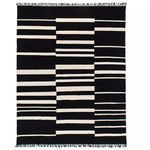 Product Image 5 for Offset Black Stripe Cotton Rug from Four Hands