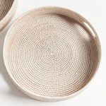 Product Image 4 for Burma Rattan Round Ottoman Trays Small, Set Of 2 from Napa Home And Garden