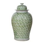 Product Image 1 for Mint Green Fish Scale Temple Jar from Legend of Asia