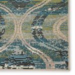 Product Image 7 for Nikki Chu By  Jive Indoor / Outdoor Trellis Blue / Green Area Rug from Jaipur 