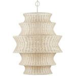 Product Image 1 for Phebe Large Rattan Chandelier from Currey & Company