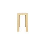Side view of Sanibel Console Table highlighting depth and leg thickness